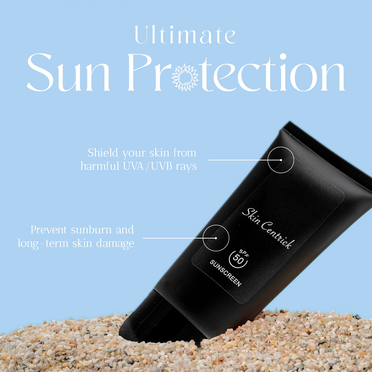 Daily Face & Body Sunscreen, SPF 50, Oil Free, Lightweight, Silky, absorbs easilyinto skin without white cast, 2.8 Ounce