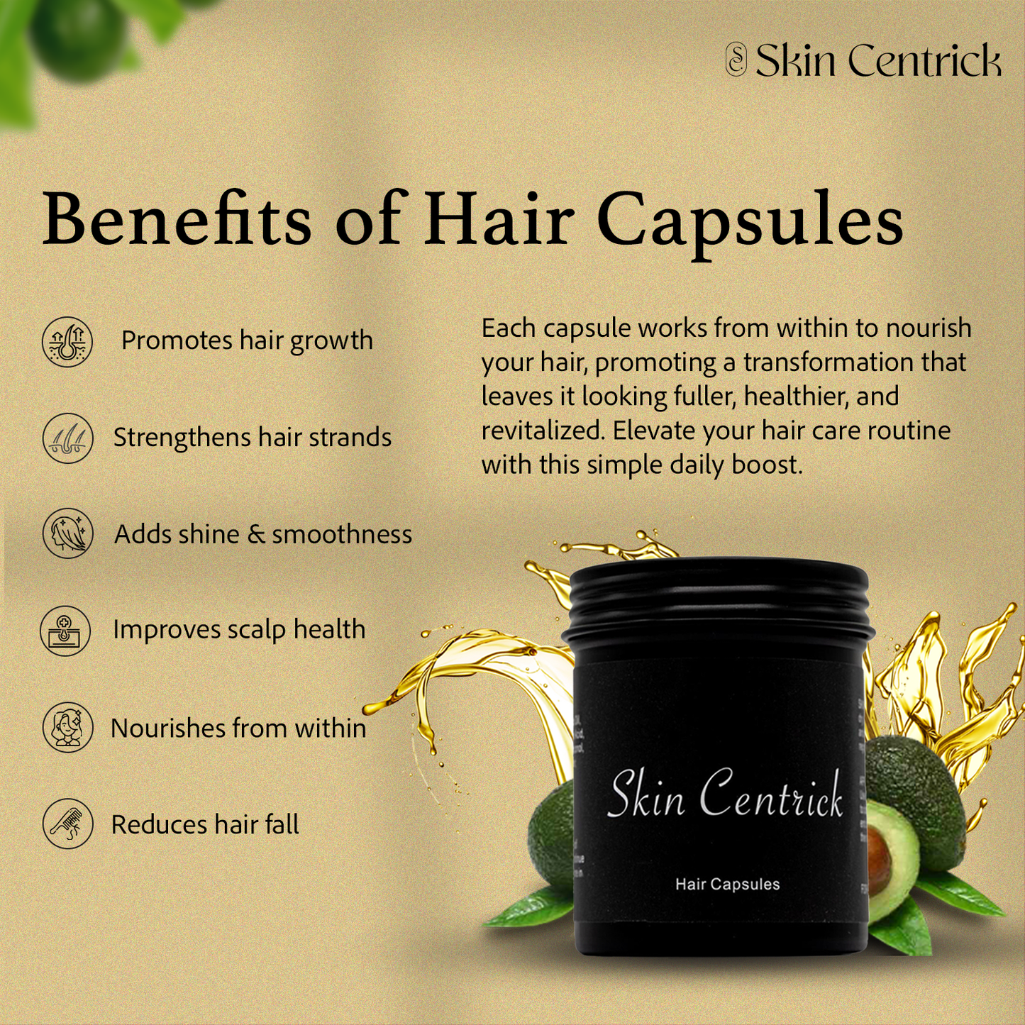 Hair Care Serum - for Frizzy and Damaged Hair - Conditioning & Moisturizing Formula, Healthier Smooth Silky Thicker for Softness Shine.
