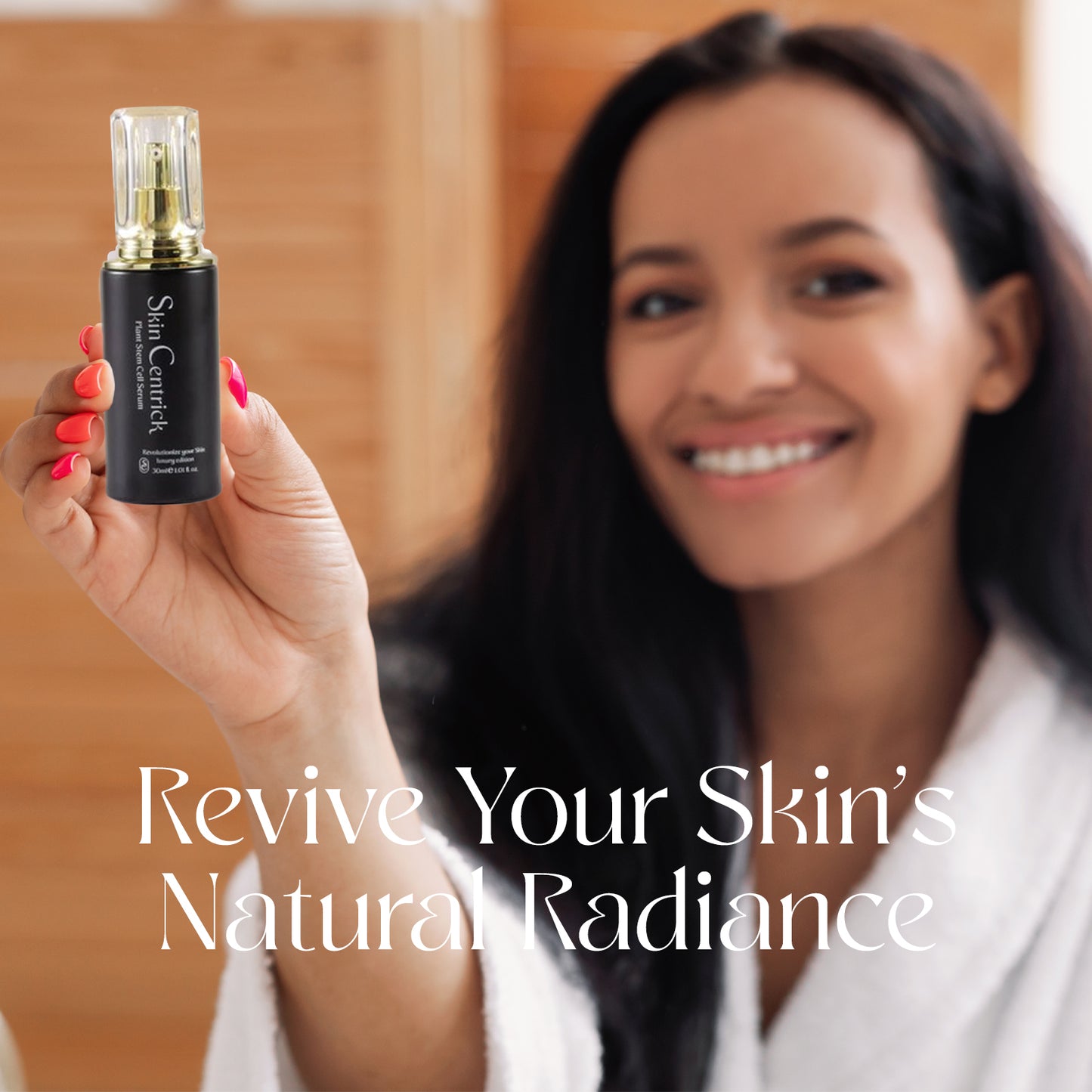Stem Cell Serum - 30 ML Hydra Glow Serum - Organic Natural Anti-Aging Face Serum with Plant Stem Cells, Antioxidants for Hydrated,